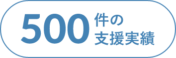 500件の支援実績